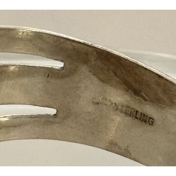 Fred Harvey Era Navajo Sterling Turquoise THUNDERBIRD ARROWHEAD Cuff Bracelet - Picture 2 of 5